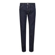 Blauwe Slim Fit Jeans voor Heren Dsquared2 , Blue , Heren