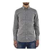 Bruin Geruite Mouwloze Shirt - Mod. S74Dl0535S41785143 Dsquared2 , Gra...