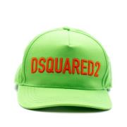 Acid Baseball Hat, Unisex Stijl Dsquared2 , Green , Heren