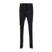 Slim-Fit Wol-Zijde Broek Dsquared2 , Black , Heren