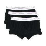 Logo Boxerset - S Dsquared2 , Black , Heren