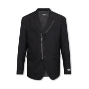 Zwarte Blazer voor Heren Aw23 Dsquared2 , Black , Heren