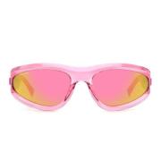 Onregelmatige zonnebril met spiegelglazen Dsquared2 , Pink , Unisex