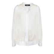 Transparante Witte Sweatshirt - Oversized Fit Dsquared2 , White , Dame...