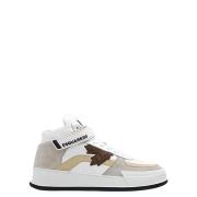 Leren en Suède Heren Sneakers Dsquared2 , White , Heren