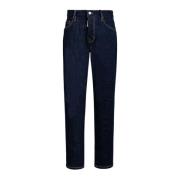 Donkere Rinse Wash Skater Jeans Dsquared2 , Blue , Heren