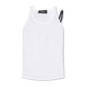 Mouwloos T-shirt Dsquared2 , White , Heren