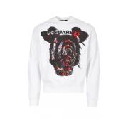 Witte Sweatshirts - The Whites Collectie Dsquared2 , White , Heren