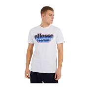 Korte manga multizio t -shirt Ellesse , White , Heren