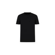 Essentiële Piman Katoen T-Shirt Emporio Armani , Black , Heren