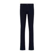 Donkere Denim 5 Zakken Jeans Emporio Armani , Black , Heren