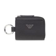 Wallet with keyring Emporio Armani , Black , Heren