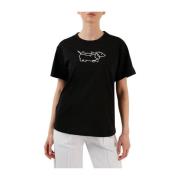 Klassieke Crew Neck T-Shirt Emporio Armani , Black , Dames