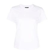 Monogram Print T-Shirt Emporio Armani , White , Dames
