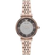 Bronzen Stalen Quartz Horloge Emporio Armani , Pink , Dames
