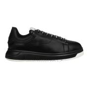 Casual Vetersluiting Sneakers Emporio Armani , Black , Heren