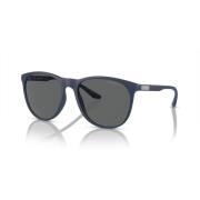 Zilverblauwe zonnebril Emporio Armani , Blue , Heren