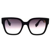 Glamoureuze vierkante zonnebril met Fendi-motief Fendi , Black , Unise...