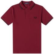 Klassieke Slim Fit Twin Tipped Polo Shirt Fred Perry , Red , Heren