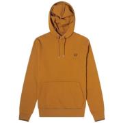 Bruine Getipte Hoodie Fred Perry , Brown , Heren