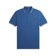 Slim Fit Twin Tipped Polo Fred Perry , Blue , Heren