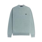 Klassieke Crew Neck Jumper in Blauw Fred Perry , Blue , Heren