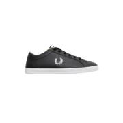 Baseline Leren Sneakers Fred Perry , Black , Heren