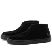 Dawson Mid Suede Moccasin Sneakers Fred Perry , Black , Heren