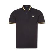 Originele Single Tipped Polo in Zwart/Champagne Fred Perry , Black , H...