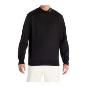 Heren Half-Zip Logo Sweatshirt Fred Perry , Black , Heren