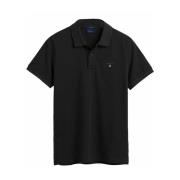 Klassieke Polo Shirt Gant , Black , Heren
