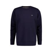 Klassieke Crew Neck Sweatshirt Gant , Blue , Heren