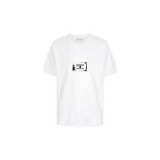 Wit Logo Geborduurd T-Shirt Givenchy , White , Dames