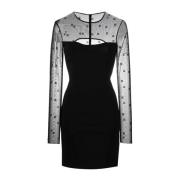 Plumetis Jurk met Uitsnijding Givenchy , Black , Dames