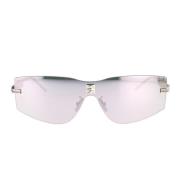 Moderne 4Gem zonnebril met spiegelende zilveren lenzen Givenchy , Gray...