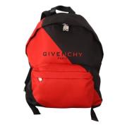 Rode en Zwarte Nylon Urban Rugzak Givenchy , Red , Unisex