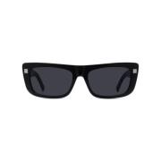 Rechthoekige zonnebril met zwart montuur Givenchy , Black , Unisex