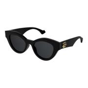 Zwarte zonnebril met kattenogen en GG-logo Gucci , Black , Dames