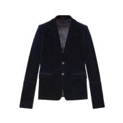 blazer met afneembare mouwen en enkele rij knopen Gucci , Blue , Heren