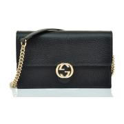 Logo-Gesp Crossbodytas Gucci , Black , Dames