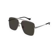 Zonnebril met lage brug Aviator Gg1099Sa-001 Gucci , Gray , Unisex