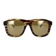 Vierkante zonnebril Gucci , Brown , Unisex