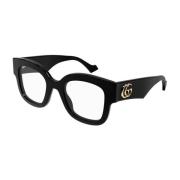 Minimalistische Oversized Cat-Eye Zonnebril Gucci , Black , Unisex