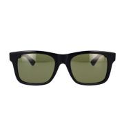 Sportieve zonnebril met webinzet Gg0008S 001 Gucci , Black , Heren