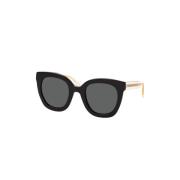 Black Butterfly Sunglasses Gucci , Black , Dames