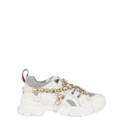 Leather sneakers Gucci , White , Dames