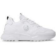 Nieuwe Lion Herensneakers met Transparante Zool Guess , White , Heren