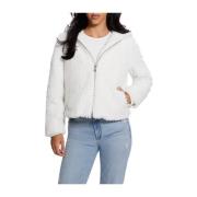Witte Jas voor Dames Guess , White , Dames