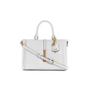 Witte Handtas met Krokodillenprint voor Vrouwen Guess , White , Dames