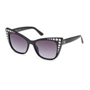 Elegante plastic zonnebril voor vrouwen Guess , Black , Dames